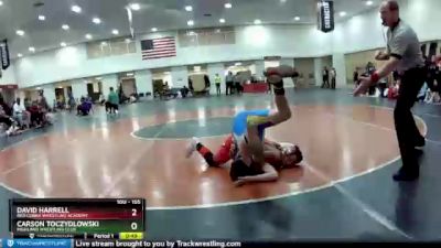 105 lbs Semifinal - David Harrell, Red Cobra Wrestling Academy vs Carson Toczydlowski, Highland Wrestling Club