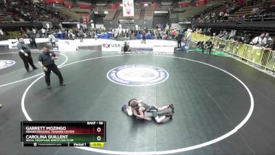 56 lbs 7th Place Match - Garrett Mozingo, NexGen Regional Training Center vs Carolina Guillent, Socal Grappling Wrestling Club