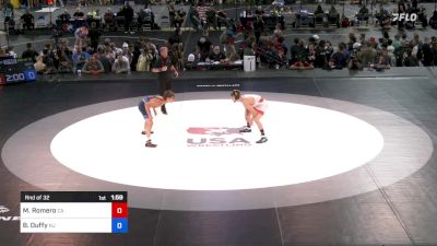 120 lbs Rnd Of 32 - Michael Romero, California vs Bobby Duffy, New Jersey