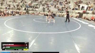 53 lbs Semifinal - Karlee Brooks, AZ vs Ava Ward, MO