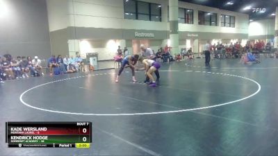 160 lbs Round 3 (6 Team) - Kendrick Hodge, Somerset Academy vs Kade Wersland, Montana Laurel