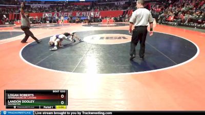 1A 113 lbs Cons. Round 2 - Landon Dooley, Wilmington vs Logan Roberts, Warrensburg (W.-Latham)