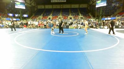 120 lbs Cons 32 #1 - Brogan Monty, Kansas vs Stephen Myers, West Virginia