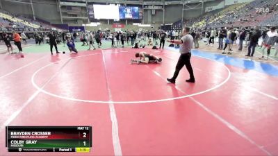 150 lbs Champ. Round 2 - Brayden Crosser, Moen Wrestling Academy vs Colby Gray, Missouri