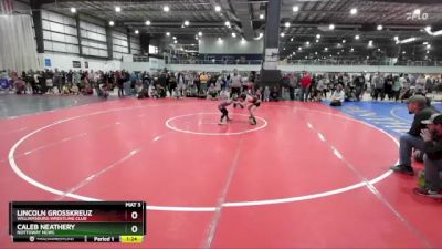 61 lbs Cons. Round 2 - Lincoln Grosskreuz, Williamsburg Wrestling Club vs Caleb Neathery, Nottoway NCWC