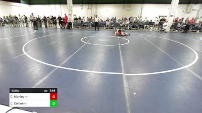 100 lbs Round Of 32 - Calan Manley, MO vs Cade Collins, NJ