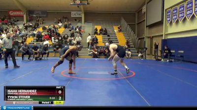 197 lbs Cons. Round 1 - Tyson Stover, Corban University (Ore.) vs Isaiah Hernandez, Vanguard University (Calif.)