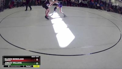 118 lbs Quarterfinal - Ellison Berkeland, Nebraska vs Jordan Williams, Nebraska