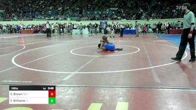 118 lbs Consi Of 32 #1 - Vegas Brown, Taft Middle School vs Ty Williams, Lincoln Christian