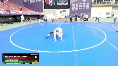 120 lbs Champ. Round 3 - Mack Mauger, Team Idaho Wrestling Club vs Matthew Krawczenko, Arizona