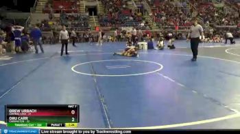 106 lbs Semis & Wb - Dru Carr, Carrington vs Drew Urbach, Central Cass