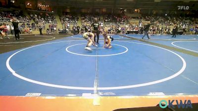 80 lbs Quarterfinal - Griffin Sensintaffar, Cowboy Wrestling Club vs Brandt Steinheil, Wagoner Takedown Club