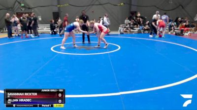 155 lbs Cons. Round 5 - Savannah Rickter, ID vs Jillian Hradec, WA