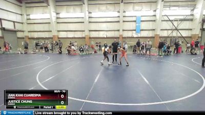 70 lbs Quarterfinal - Justice Chung, Hawaii vs Jian Khai Cuaresma, Hawaii