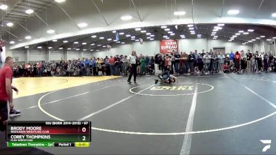 67 lbs Cons. Semi - Brody Moore, Highlands Wrestling Club vs Corey Thompkins, Flex Wrestling