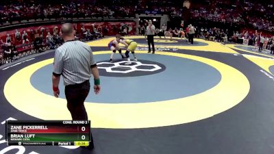 D3-132 lbs Cons. Round 2 - Brian Luft, Newark Cath. vs Zane Pickerrell, Zane Trace