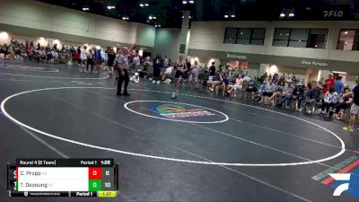 126 lbs Round 4 (6 Team) - Titus Deyoung, Brevard FCA- Island Style vs Carson Propp, Montana Sidney