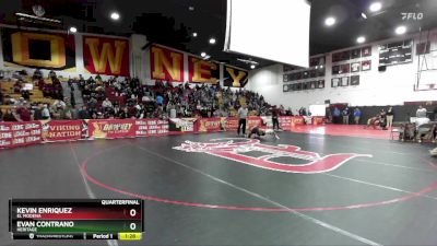 138 lbs Quarterfinal - Evan Contrano, Heritage vs Kevin Enriquez, El Modena