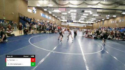 175 lbs Semifinal - Kyler Christiansen, Riverton Wolf Pack Wrestling vs Lukas Turner, Uintah Jr High Wrestling