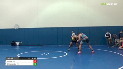 285 lbs Consi of 16 #2 - Ryan Cloud, Rider vs Ralph Normandia, Rutgers