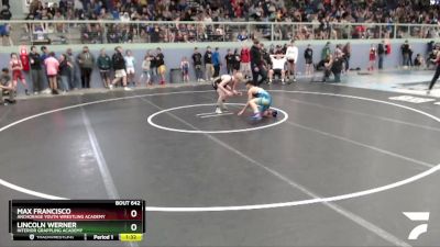 113 lbs Round 1 - Lincoln Werner, Interior Grappling Academy vs Max Francisco, Anchorage Youth Wrestling Academy