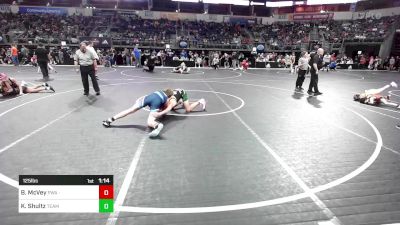 125 lbs Quarterfinal - Blake McVey, Purler Wrestling Academy vs Kale Shultz, Team Oklahoma