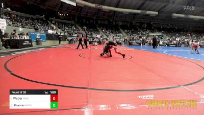 95 lbs Round Of 32 - Isaac Weber, Ringers vs Jett Kramer, Moyer Elite