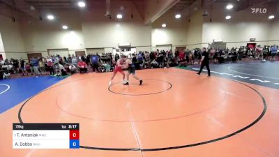 72 kg Rnd Of 16 - Tyler Antoniak, MWC Wrestling Academy vs Aaron Dobbs, NMU-National Training Center