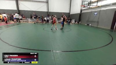 74 lbs Cons. Semi - Colt Trogden, NWWC vs Logan Crawford, Deer Park Ironman Wrestling Club