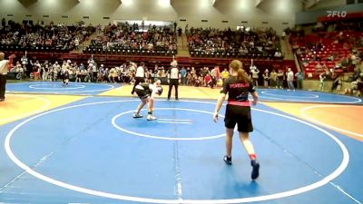 110-120 lbs Quarterfinal - Delilah Vann Valkenburg, Tulsa Blue T Panthers vs Ryder Bayer, Broken Arrow Wrestling Club