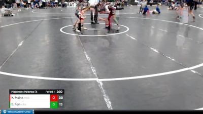 106 lbs Placement Matches (16 Team) - Kiernan Meink, Millard South vs Elijah Foy, Augusta