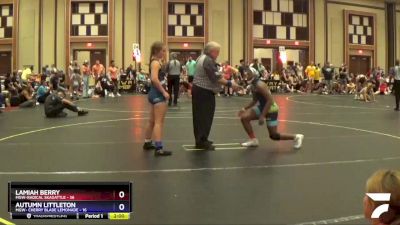 138 lbs Round 3 (6 Team) - Lamiah Berry, MGW-Radical Skadattle vs Autumn Littleton, MGW- Cherry Blade Lemonade