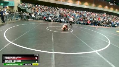 120 lbs Prelim - Kaan Misirlioglu, Cathedral Catholic vs Octavio Negrete, Elk Grove Senior