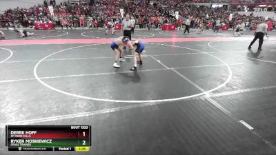 90 lbs Cons. Round 2 - Derek Hoff, St Croix Falls vs Ryker Moskiewicz, Crass Trained