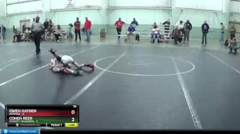 76 lbs Finals (2 Team) - Cohen Reer, Dynasty Crusaders vs Owen Hayden, Rampage