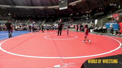 40 lbs Consolation - Braxley Harjo, Berryhill Wrestling Club vs Mikaela Arevalos, Socal Grappling Club