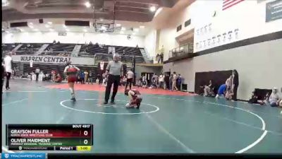 84 lbs Champ. Round 2 - Grayson Fuller, North Knox Wrestling Club vs Oliver Maidment, Midwest Regional Training Center