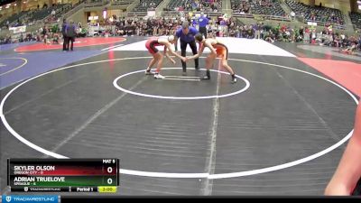 115 lbs Round 2 (4 Team) - Skyler Olson, Oregon City vs Adrian Truelove, Sprague