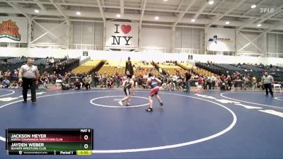 Cons. Semi - Jayden Weber, Quaker Wrestling Club vs Jackson Meyer, North Tonawanda Wrestling Club