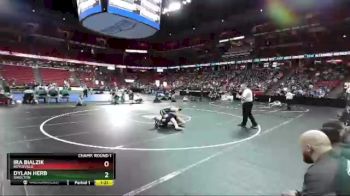 D3-160 lbs Champ. Round 1 - Dylan Herb, Shiocton vs Ira Bialzik, Boyceville