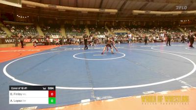 76 lbs Consi Of 16 #1 - Brennan Finley, Willard Youth Wrestling vs Aaron Lopez, RedWave Wrestling