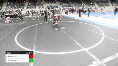 96 lbs Final - Fynn Reinerio, Hugoton Wrestling Club vs London McGinnis, Victory Combat Sports