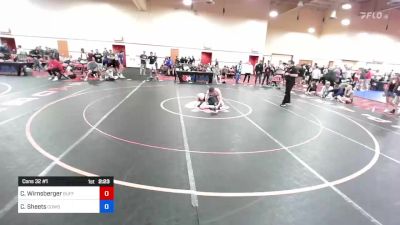70 kg Cons 32 #1 - Cade Wirnsberger, Buffalo Valley Regional Training Center vs Cutter Sheets, Cowboy RTC