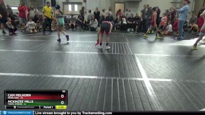 92 lbs Round 2 - Cam Melhorn, Rebellion vs McKinzee Mills, Terps Xtreme