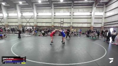 180 lbs Semifinal - Rebecca Oetken, WY vs Josslyn Blair, ID