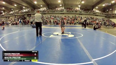 70 lbs Cons. Round 2 - Mason Proctor, Team Action Wrestling Club-A vs Boston Proctor, Willard Youth Wrestling Club-AAA