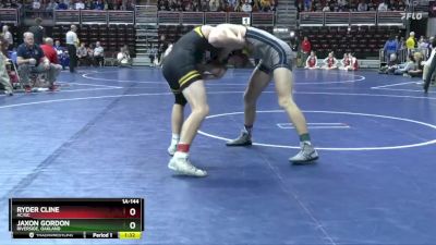 1A-144 lbs Cons. Round 2 - Jaxon Gordon, Riverside, Oakland vs Ryder Cline, AC/GC