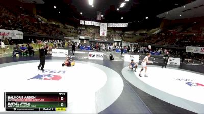 70 lbs Cons. Semi - Balmoris Ardon, Camarillo High School Wrestling vs Rafael Ayala, Wrestling In Novato (WiN)