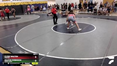 175 lbs Cons. Round 4 - Keaton Robinson, Queen Creek vs Clyde Walton, Phoenix