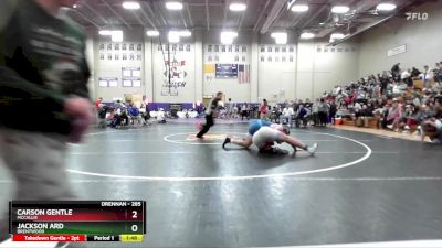 285 lbs Semifinal - Carson Gentle, McCallie vs Jackson Ard, Brentwood